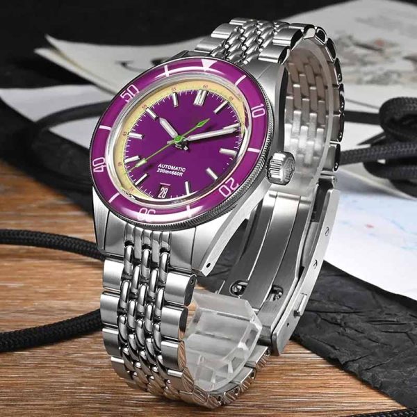 stainless steel diving watch