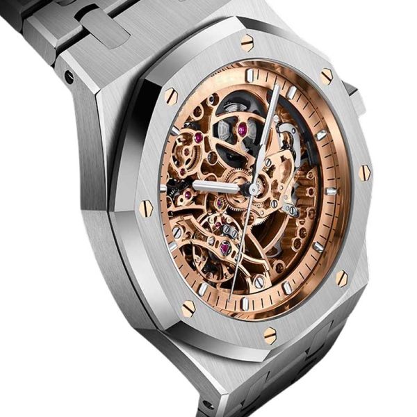D-M330 skeleton mechanical automatic men's watch TMI NH72 movement