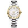 Custom quartz movement luxury diamond bezel watches with enamel dial for women