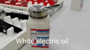 White electric oil for watch clean