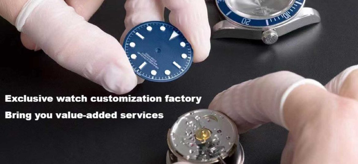 Dive watch assembly at Dous Watch factory