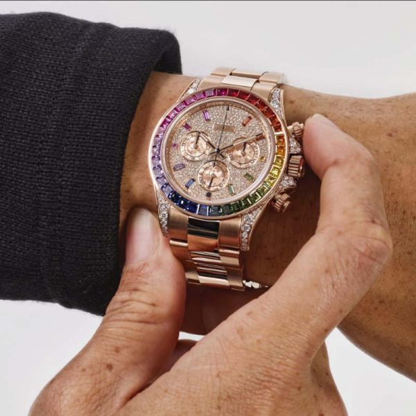 Iced Alpha gemstone watches